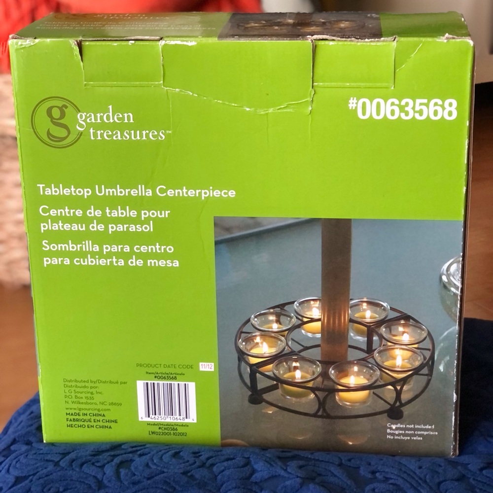 GARDEN TREASURES Tabletop Umbrella Centerpiece